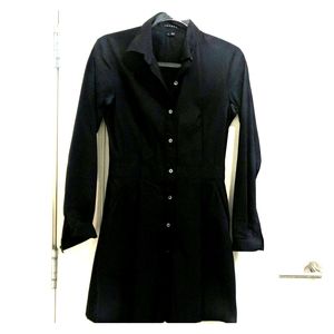 Theory Black Shirtdress
